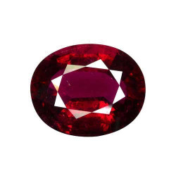 روبيليت الحجم بيضاوي Intense Purplish Red 7.52 