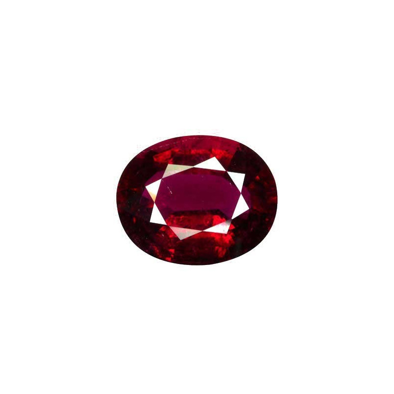 روبيليت الحجم بيضاوي Intense Purplish Red 7.52 