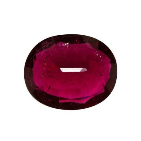 OVAL-cut Rubellite Tourmaline Intense Purplish Red 7.52 carats
