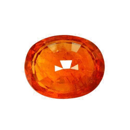 OVAL-cut spessartite Orange 27.61 carats