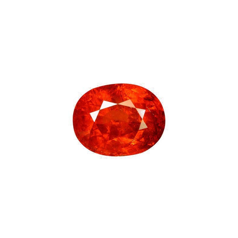 OVAL-cut spessartite Moderate Orange 21.41 carats
