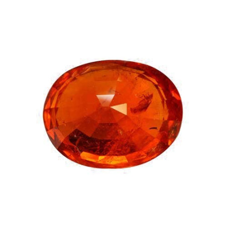 OVAL-cut spessartite Moderate Orange 21.41 carats
