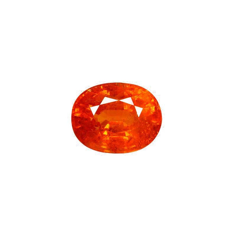 OVAL-cut spessartite Moderate Orange 28.39 carats