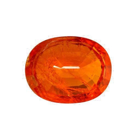OVAL-cut spessartite Moderate Orange 28.39 carats