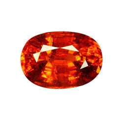 spessartite الحجم بيضاوي Intense Orange 17.01 