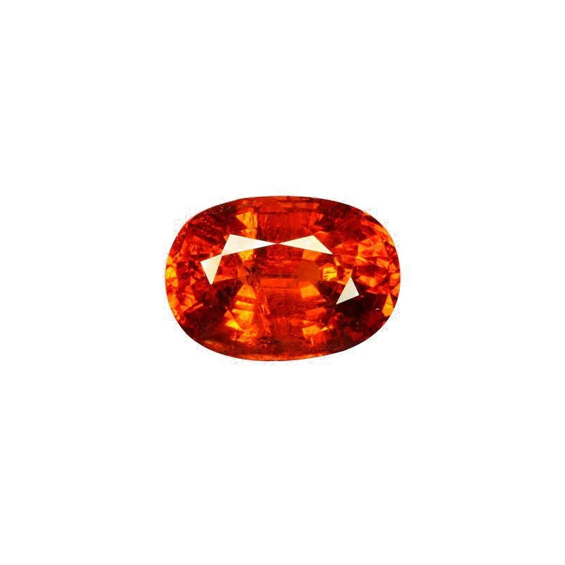 spessartite الحجم بيضاوي Intense Orange 17.01 
