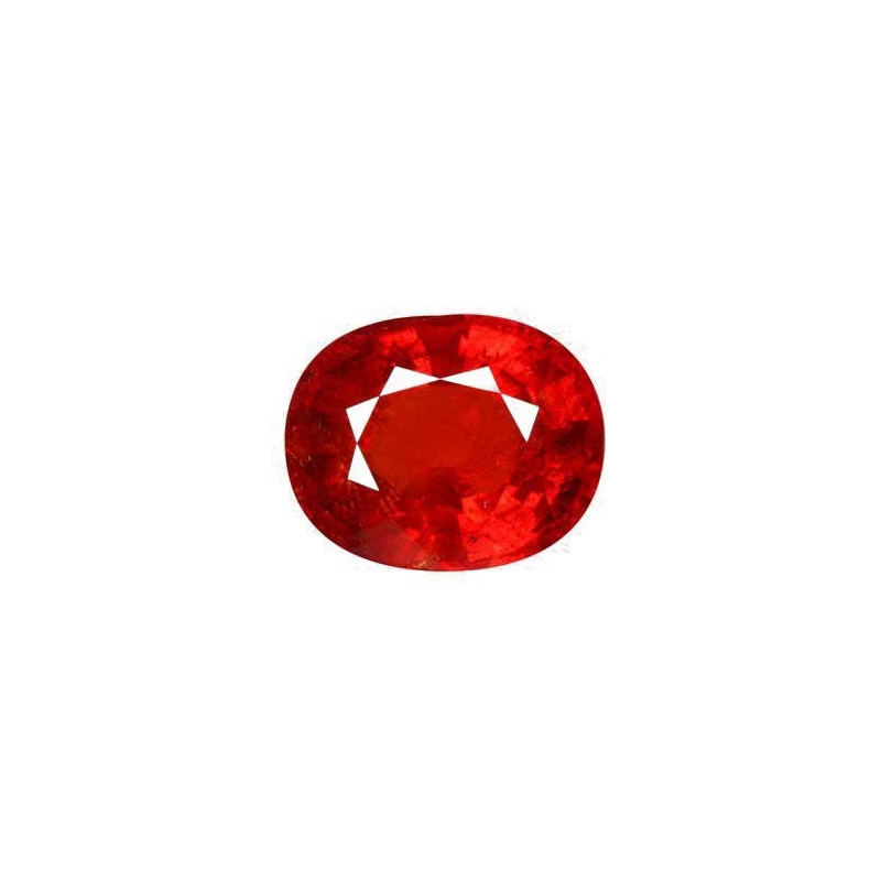 OVAL-cut spessartite Intense Brownish Orange 22.77 carats