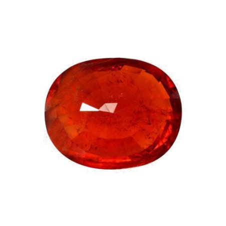 OVAL-cut spessartite Intense Brownish Orange 22.77 carats