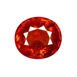 spessartite الحجم بيضاوي...