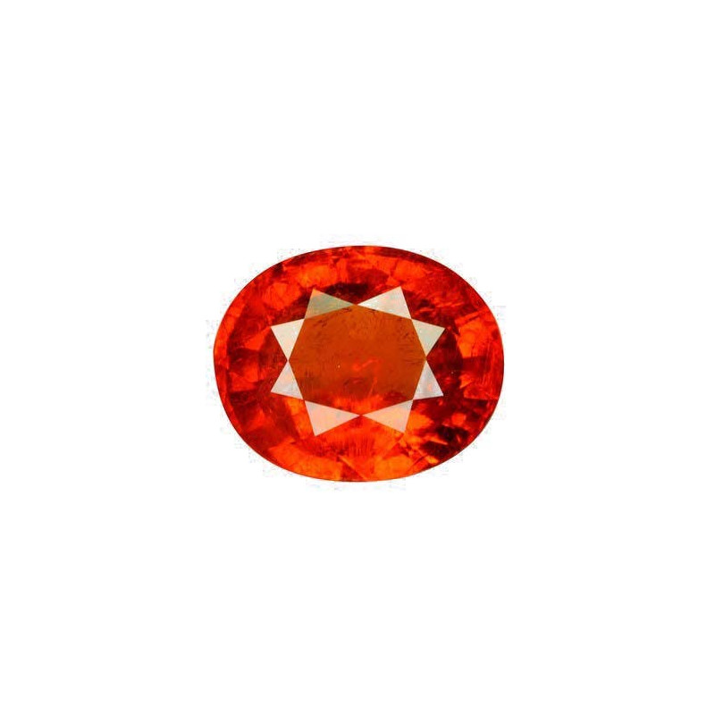 spessartite الحجم بيضاوي البرتقالي 16.25 