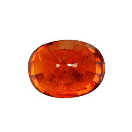 spessartite الحجم بيضاوي البرتقالي 21.21 