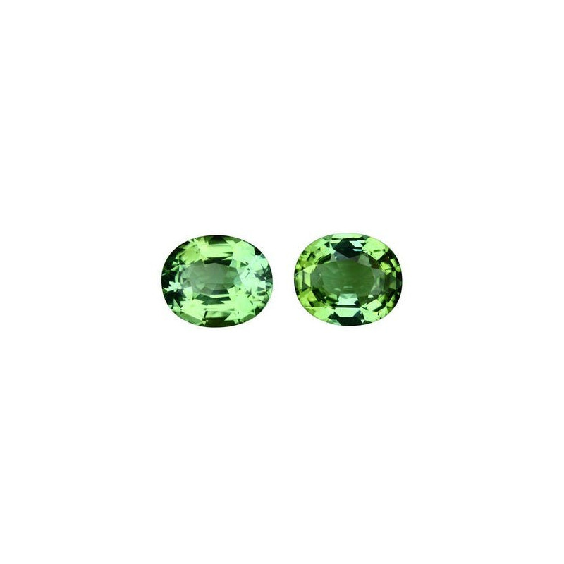 OVAL-cut Green Tourmaline Green 9.26 carats