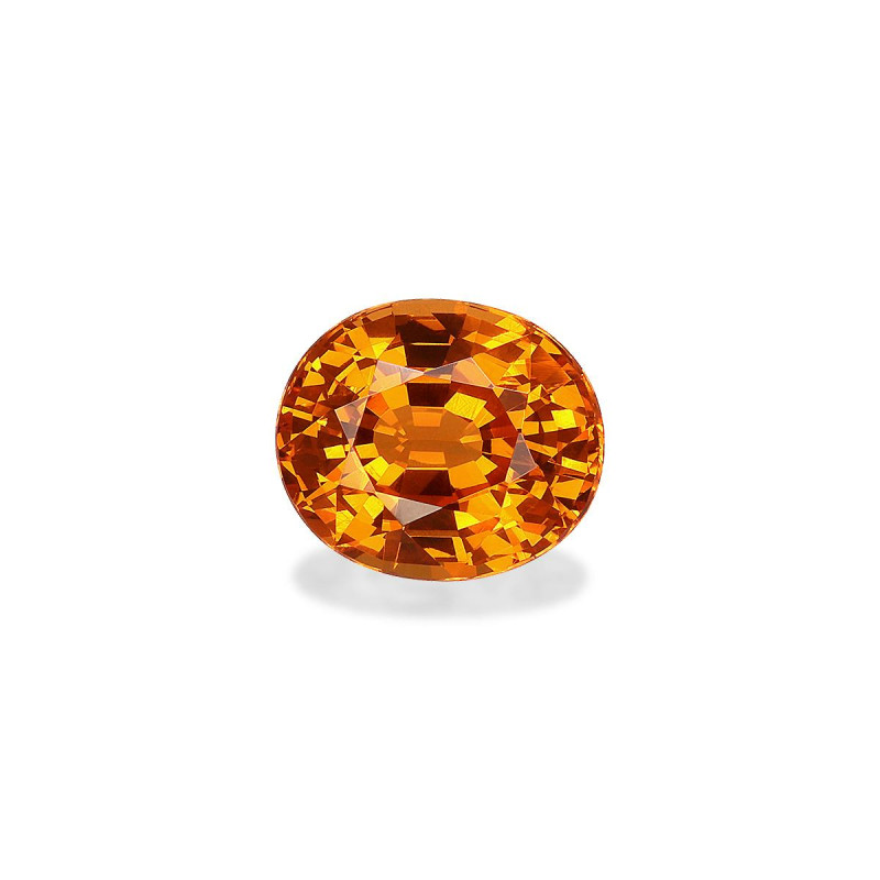 spessartite الحجم بيضاوي البرتقالي 3.73 