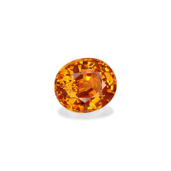 spessartite الحجم بيضاوي البرتقالي 3.73 