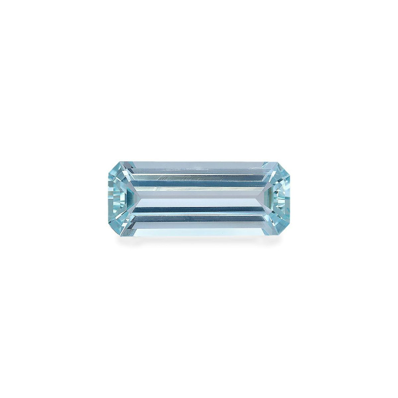 RECTANGULAR-cut Aquamarine Sky Blue 37.98 carats