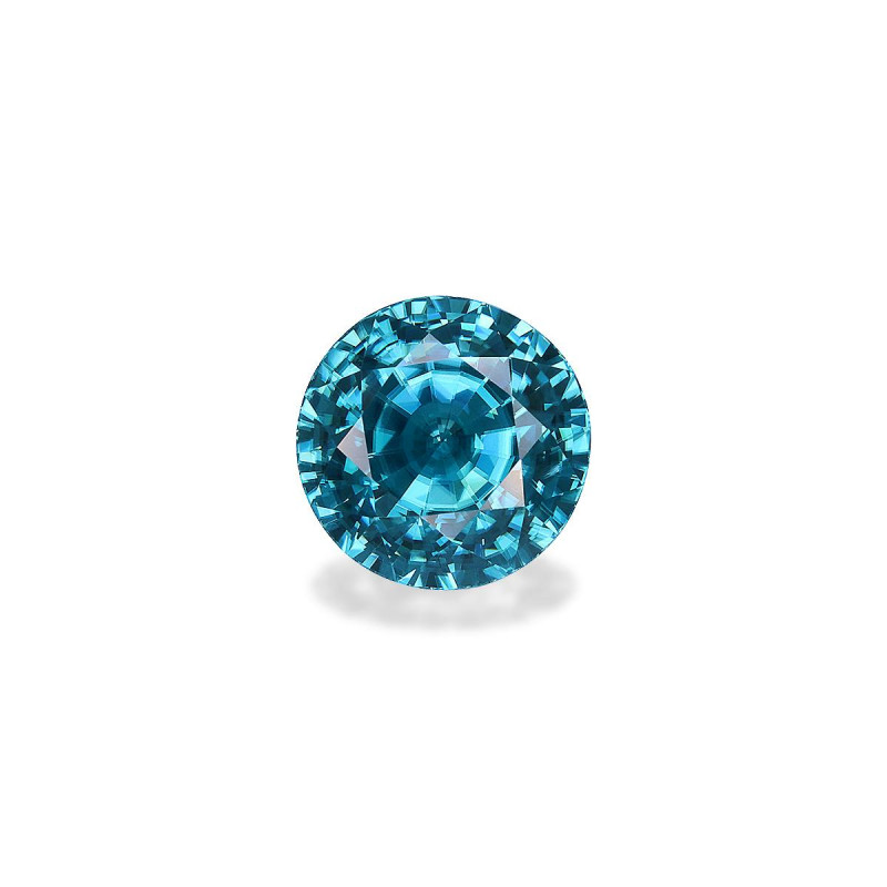 ROUND-cut Blue Zircon Blue 8.75 carats