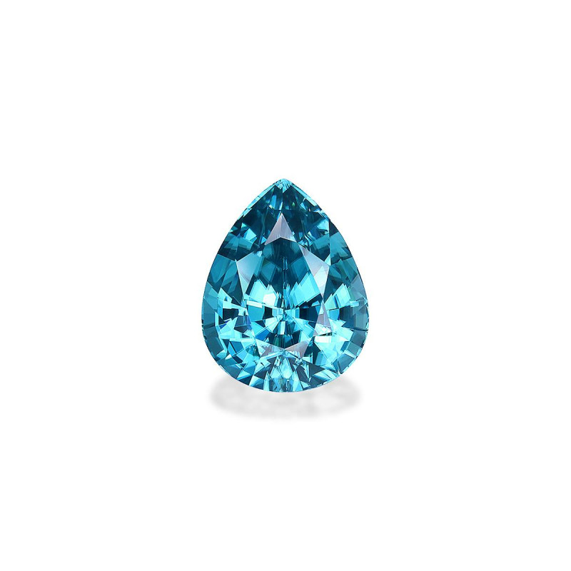 Pear-cut Blue Zircon Blue 8.08 carats