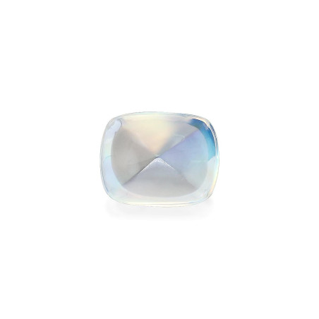 CUSHION-cut rainbow moonstone White 10.03 carats