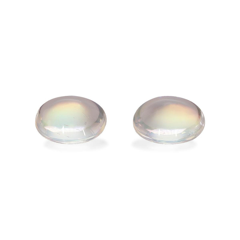 OVAL-cut rainbow moonstone White 14.65 carats