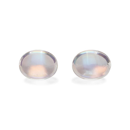 OVAL-cut rainbow moonstone White 14.65 carats