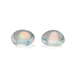 OVAL-cut rainbow moonstone...