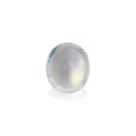 rainbow moonstone الحجم بيضاوي أبيض 11.12 