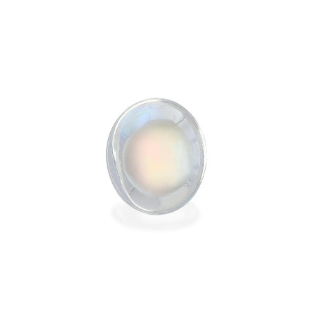 OVAL-cut rainbow moonstone White 9.21 carats