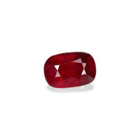 Rubíes de Mozambique taille COUSSIN VERT 3.53 carats