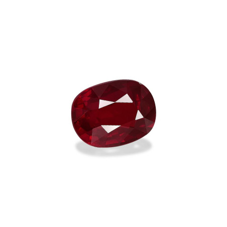 Rubis du Mozambique taille COUSSIN VERT 3.05 carats