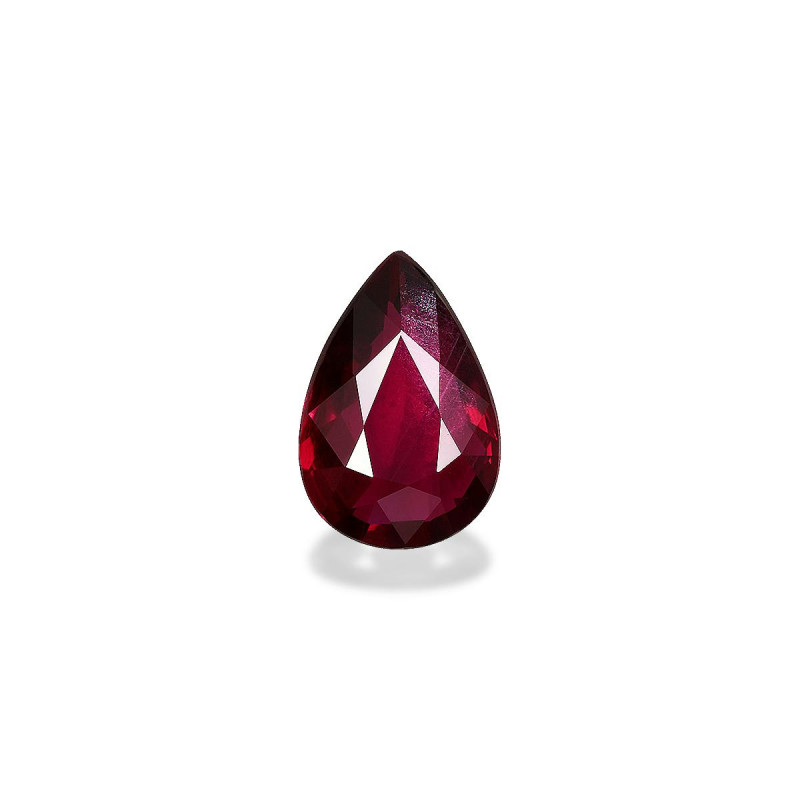 Pear-cut Mozambique Ruby  3.01 carats
