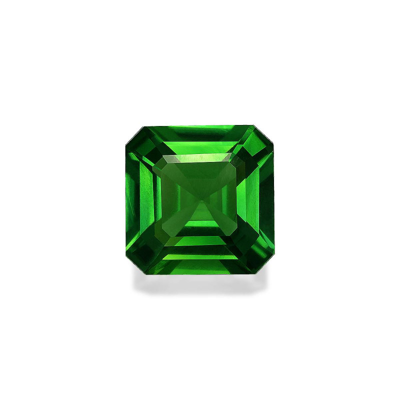 SQUARE-cut Chrome Tourmaline Green 5.82 carats