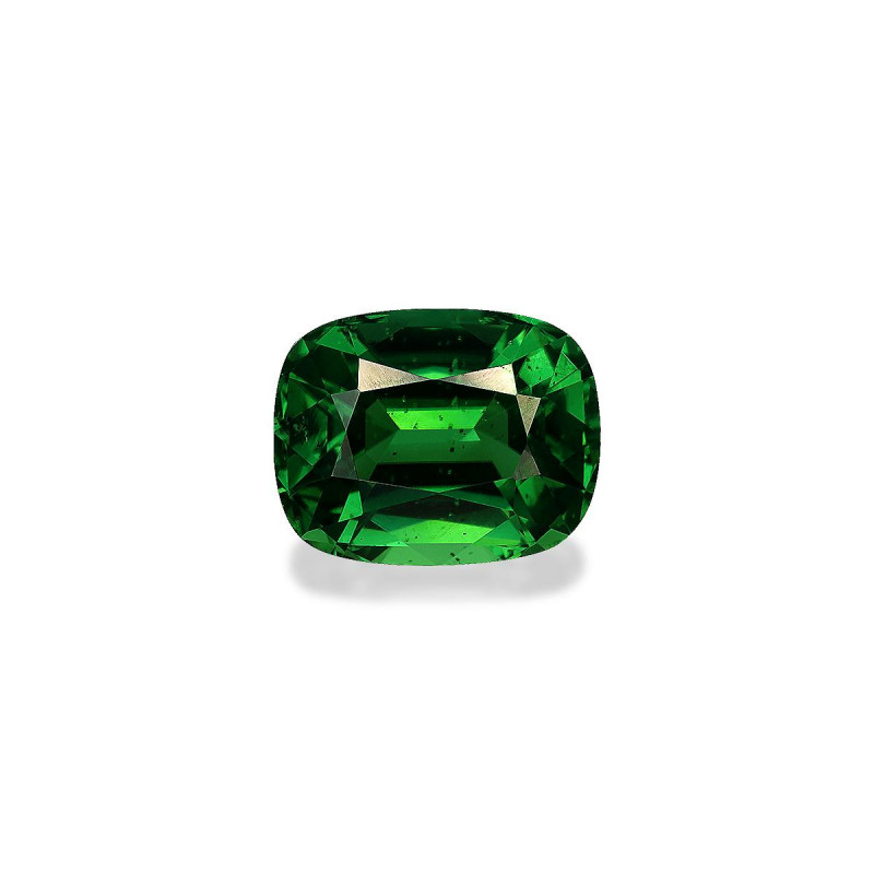 CUSHION-cut Chrome Tourmaline Green 3.88 carats