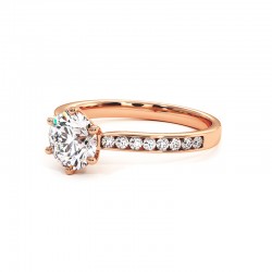 Anillo de compromiso Carmen | Oro de 18K y Diamantes Naturales