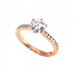 Carmen Engagement Ring | 18K Gold and Natural Diamonds