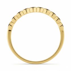 Bague Diamants Naturels Noirs Jana en Or 18K