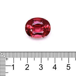 OVAL-cut Pink Tourmaline Fuscia Pink 16.61 carats