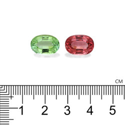 Turmalina de color complementario taille OVALE  10.22 carats