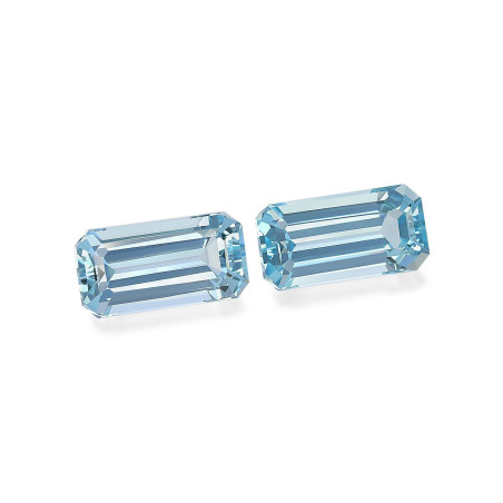 RECTANGULAR-cut Aquamarine Baby Blue 9.57 carats