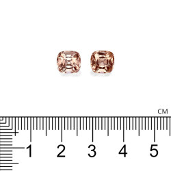 CUSHION-cut Pink Tourmaline Salmon Pink 4.83 carats