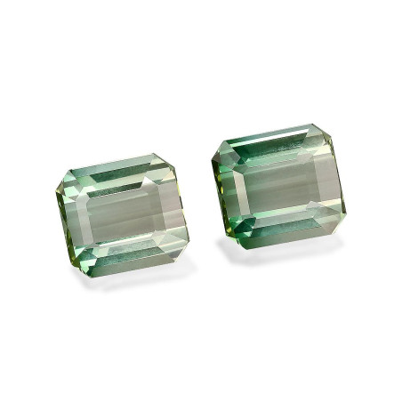 bi colour tourmaline الحجم مستطيلي  14.28 