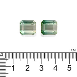 bi colour tourmaline الحجم مستطيلي  14.28 