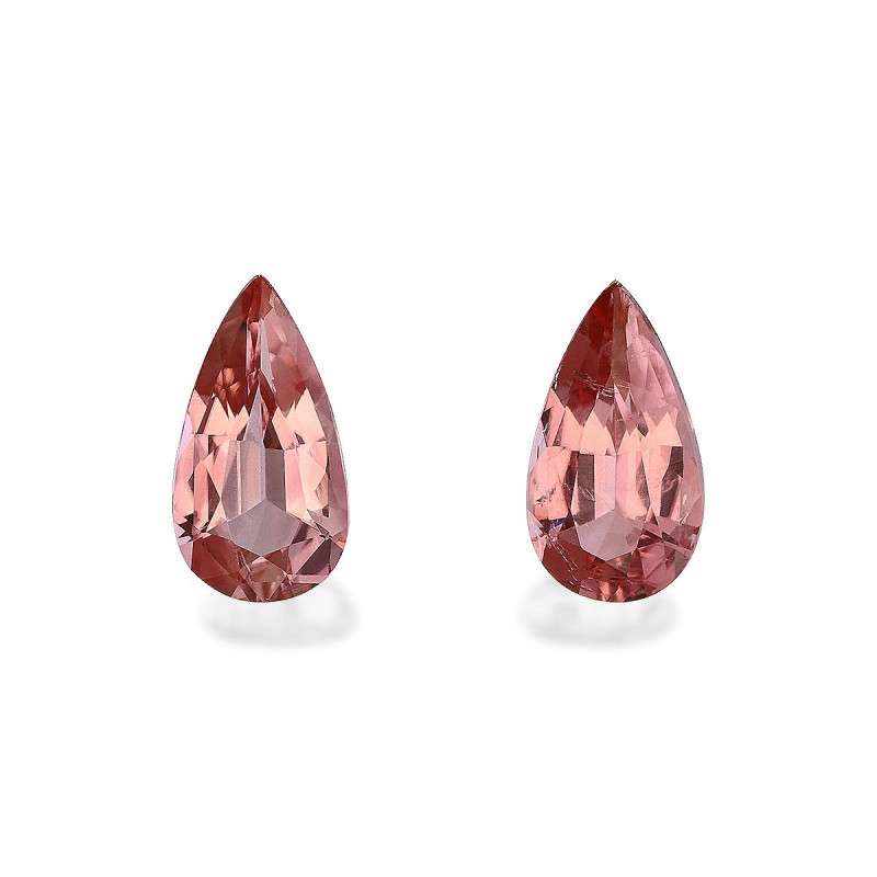Pear-cut Pink Tourmaline Salmon Pink 1.44 carats