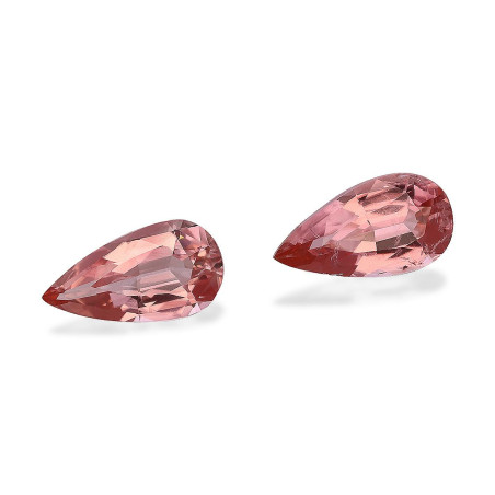 Pear-cut Pink Tourmaline Salmon Pink 1.44 carats