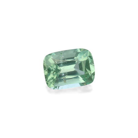 CUSHION-cut Green Tourmaline Cotton Green 3.97 carats