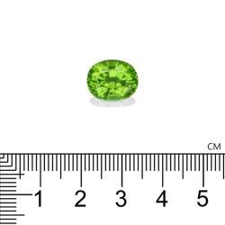 Peridot lengte OVAL Limettengrün 7.15 karaten