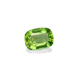 CUSHION-cut Peridot Pistachio Green 4.11 carats