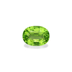Peridot lengte OVAL Limettengrün 3.95 karaten