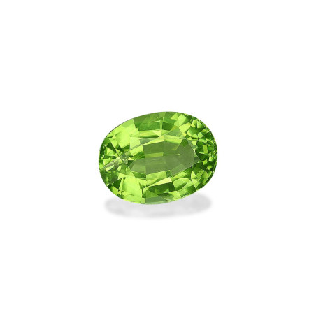 OVAL-cut Peridot Lime Green 3.95 carats