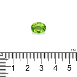 Peridot lengte OVAL Limettengr&uuml;n 3.95 karaten