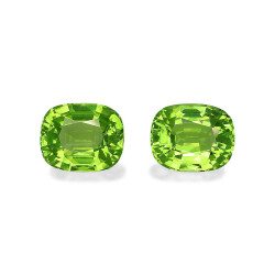Peridot lengte KISSEN Limettengr&uuml;n 15.26 karaten